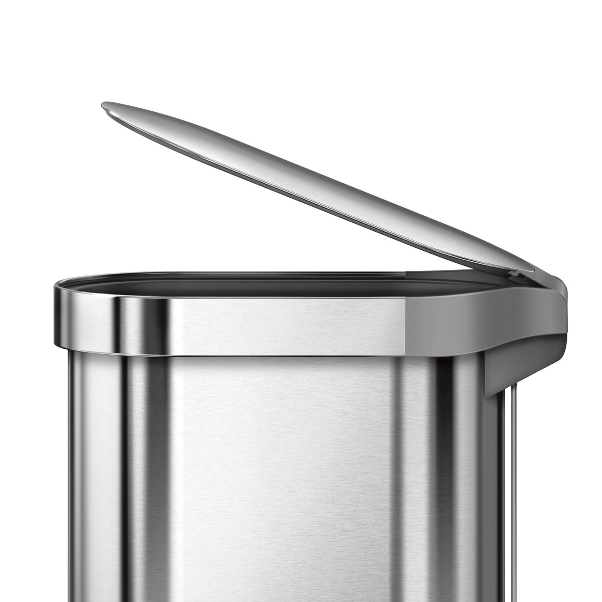 simplehuman 45 Liter / 12 Gallon Slim Hands-Free Kitchen Step Trash Can